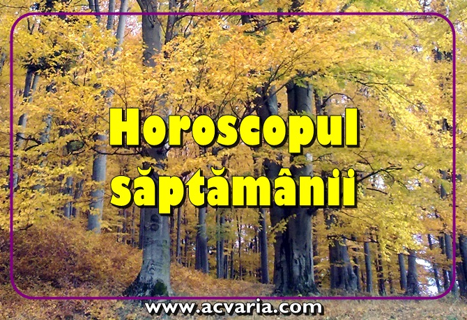 horoscop acvaria saptamanal capricornn