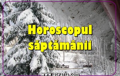 Horoscopul saptamanii ACVARIA