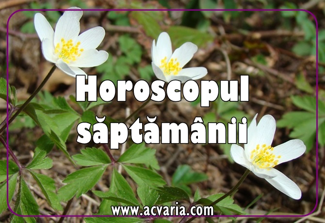 Horoscopul saptamanii 15-21 aprilie 2019