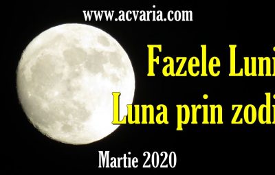 Fazele Lunii in martie 2020