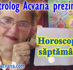 Horoscop saptamanal astrolog Acvaria