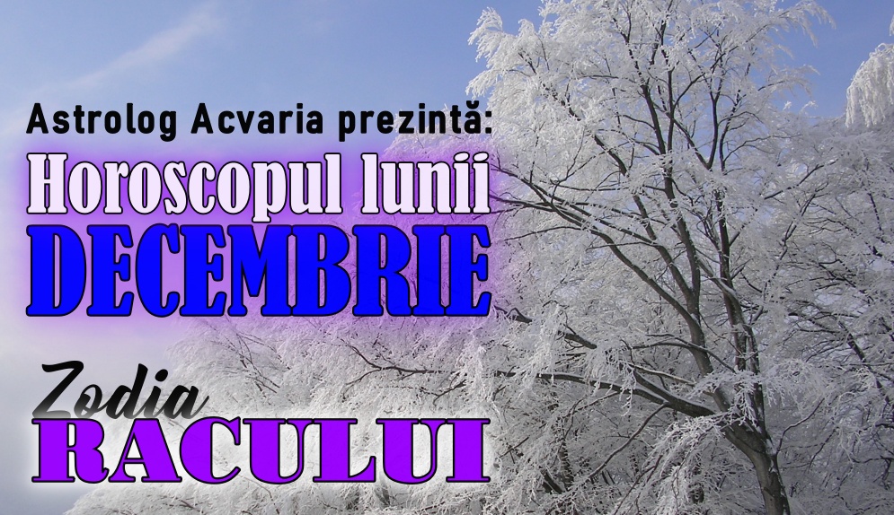 Horoscopul lunii DECEMBRIE 2020 * Zodia RACULUI