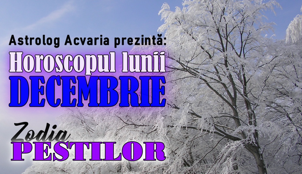 Horoscopul lunii DECEMBRIE * Zodia PESTILOR