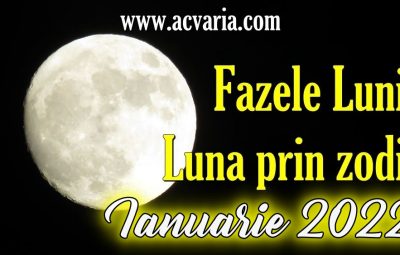 FAZELE LUNII IANUARIE 2022